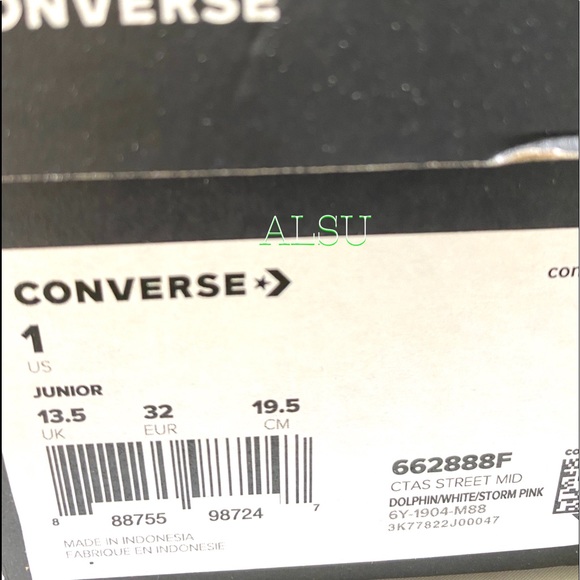 Converse Ctas Street Mid Canvas Dolphin Kid Toddle - Picture 8 of 8